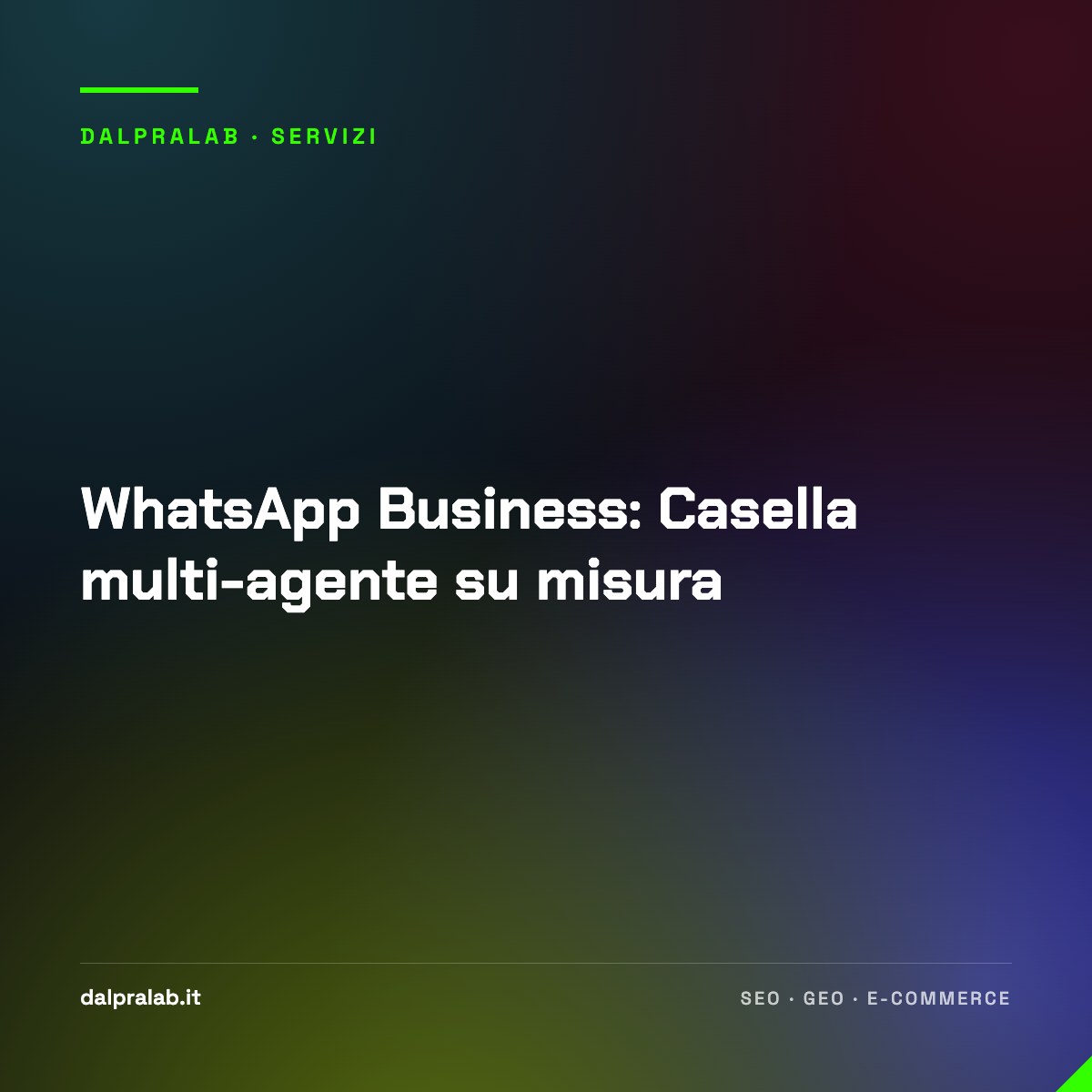 WhatsApp Business: Casella multi-agente su misura