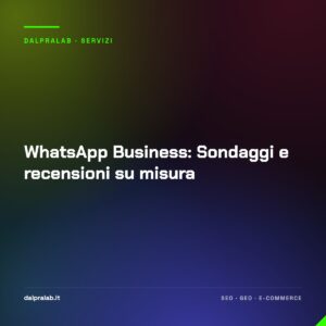 WhatsApp Business: Sondaggi e recensioni su misura