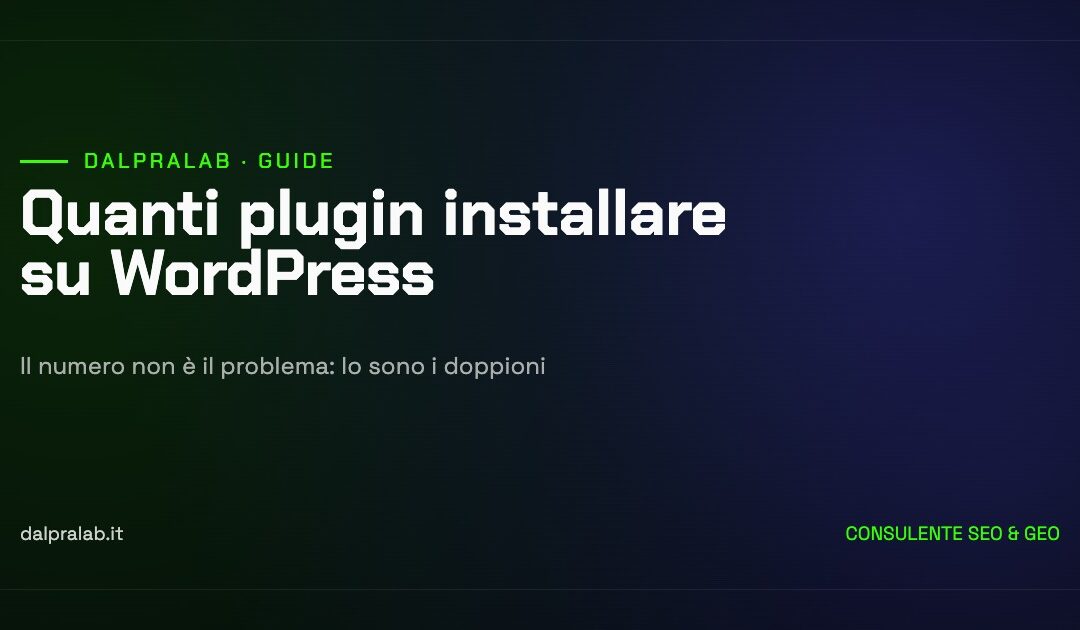 Copertina della guida: quanti plugin installare su WordPress