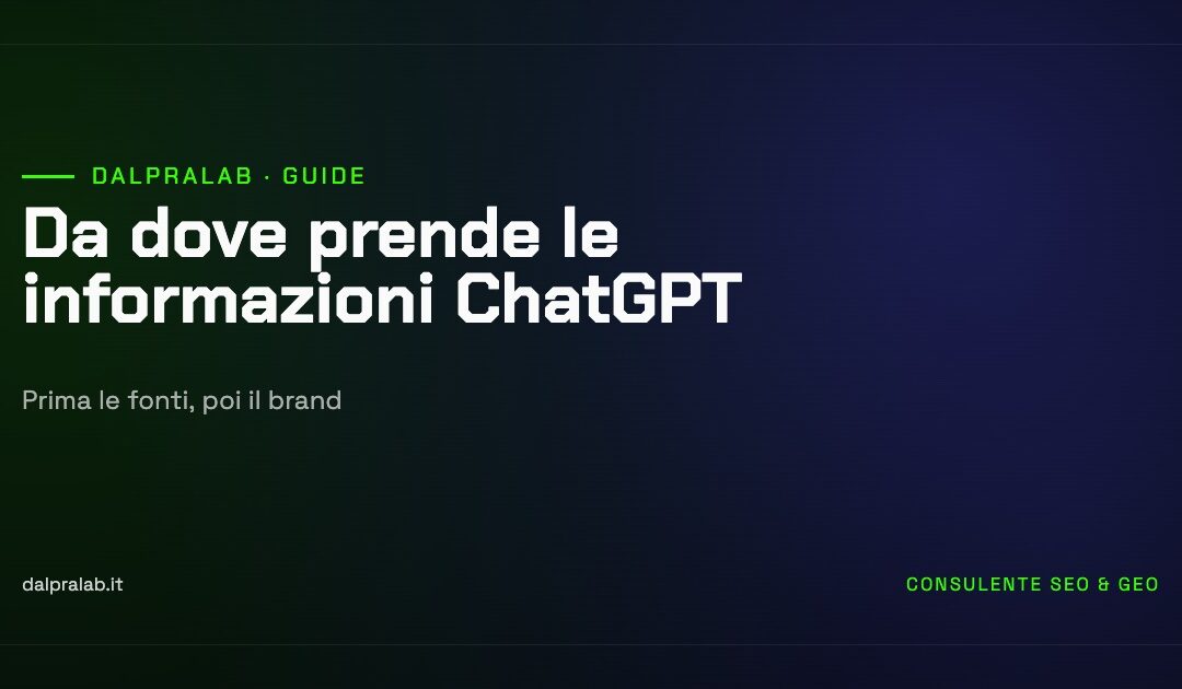 Copertina della guida: da dove prende le informazioni ChatGPT