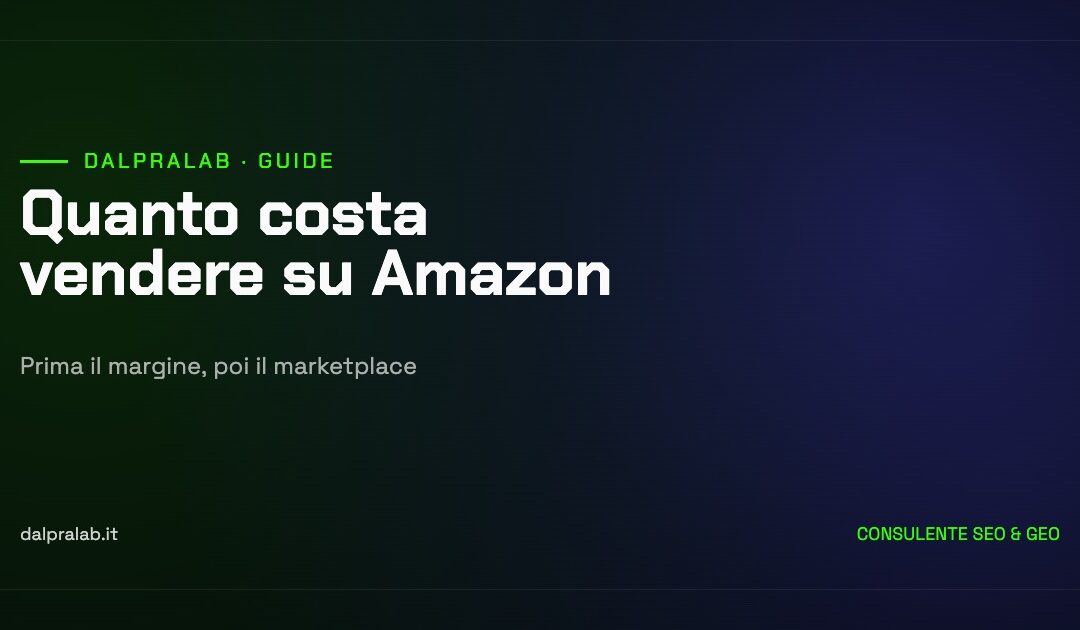 Copertina della guida: quanto costa vendere su Amazon